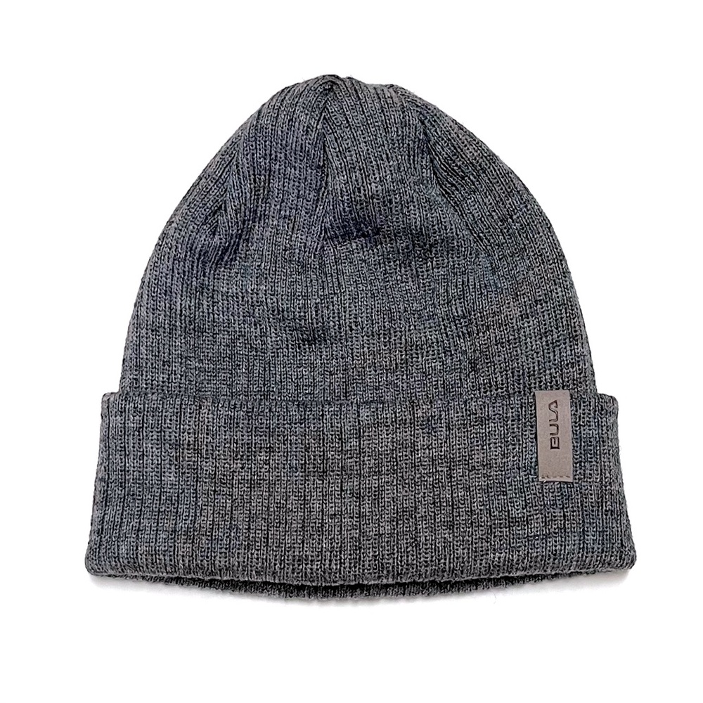 Bula Canada Merino Wool Blend Men’s Gray Beanie Hat Cozy Warm Winter